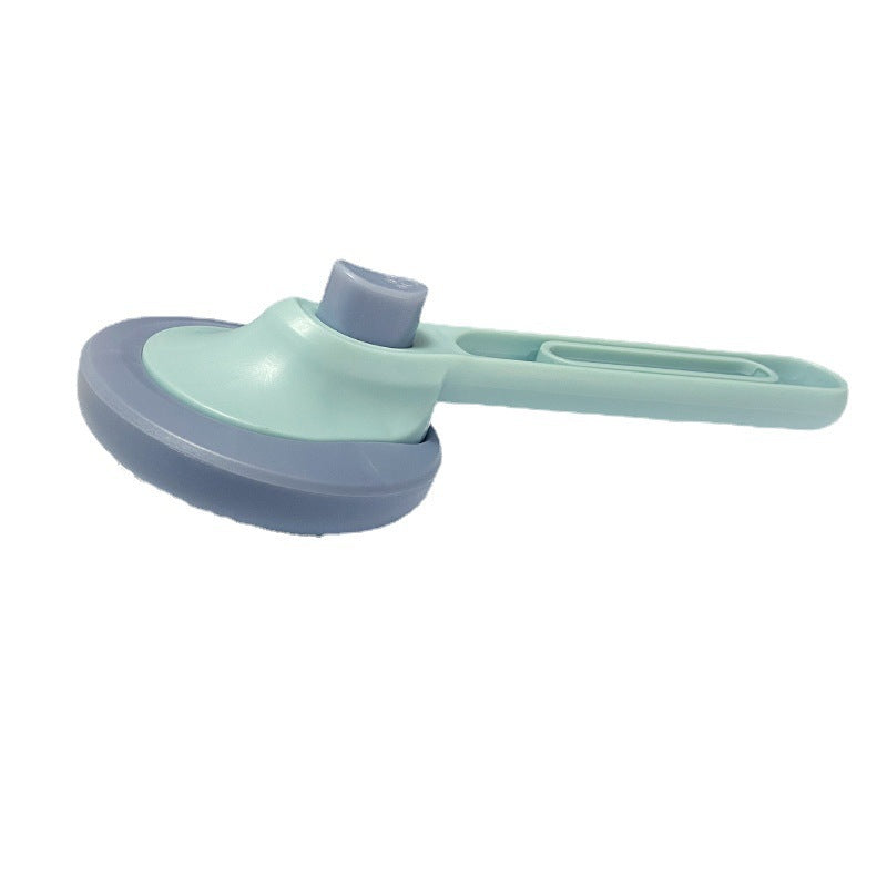 KFX-9744445 Automatic Pet Hair Removal Needle Comb – Stainless Steel and Plastic, Available in Pink and Blue