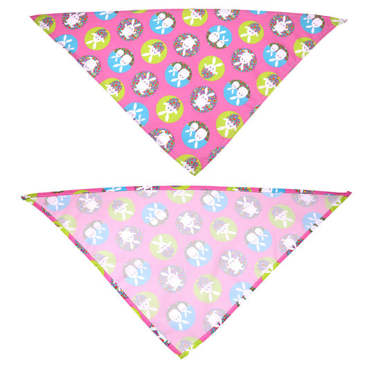 KFX-9746237 Easter-Themed Pet Triangle Scarf Towel for Medium and Large Dogs