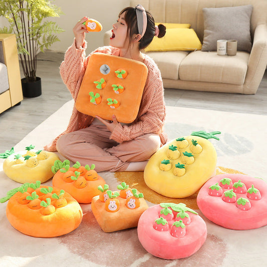 KFX-9748285 Plush Vegetable Pulling Doll for Dogs and Cats - Sniffing Toy in Various Designs