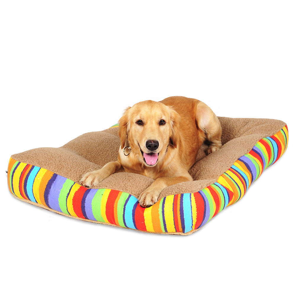 KFX-9748669 Comfortable Suede Dog Mat Mattress - 90x75x17cm Seat Cushion