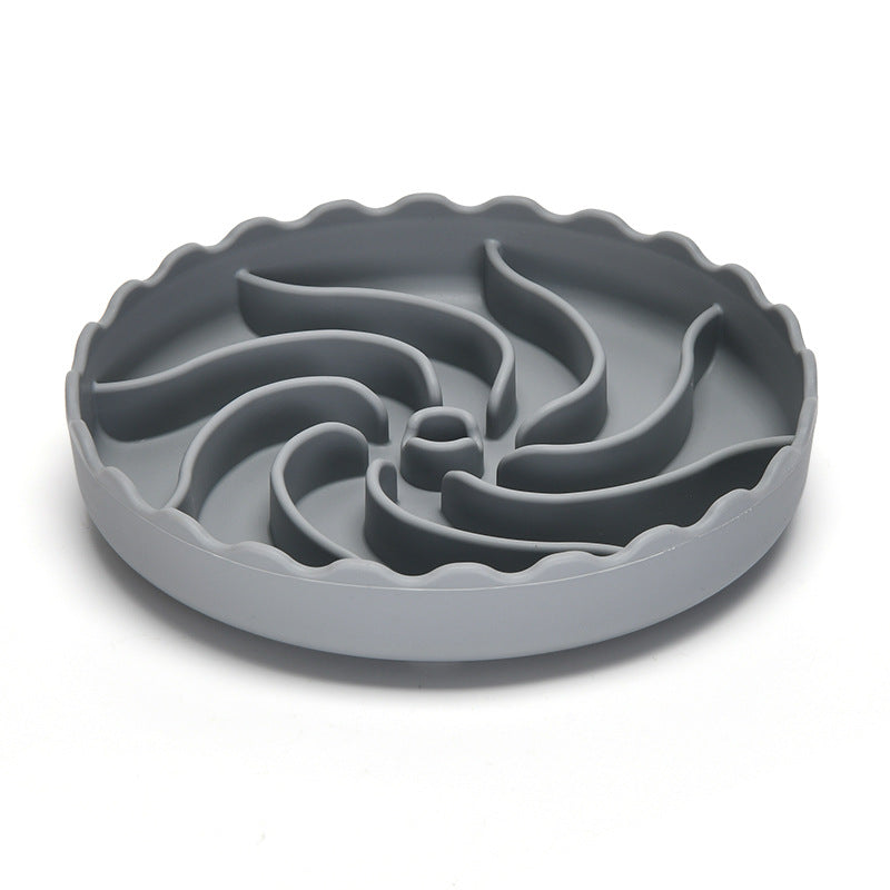 KFX-9748797 Non-Slip Slow Food Bowl for Dogs - Food Grade Silicone with Suction Cup, 20cm