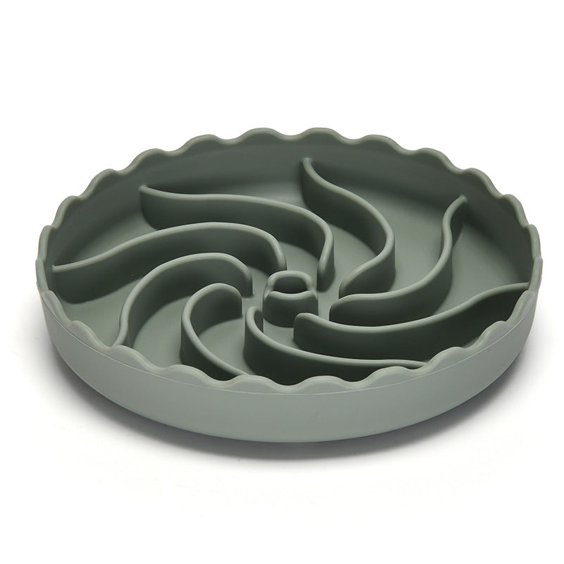 KFX-9748797 Non-Slip Slow Food Bowl for Dogs - Food Grade Silicone with Suction Cup, 20cm
