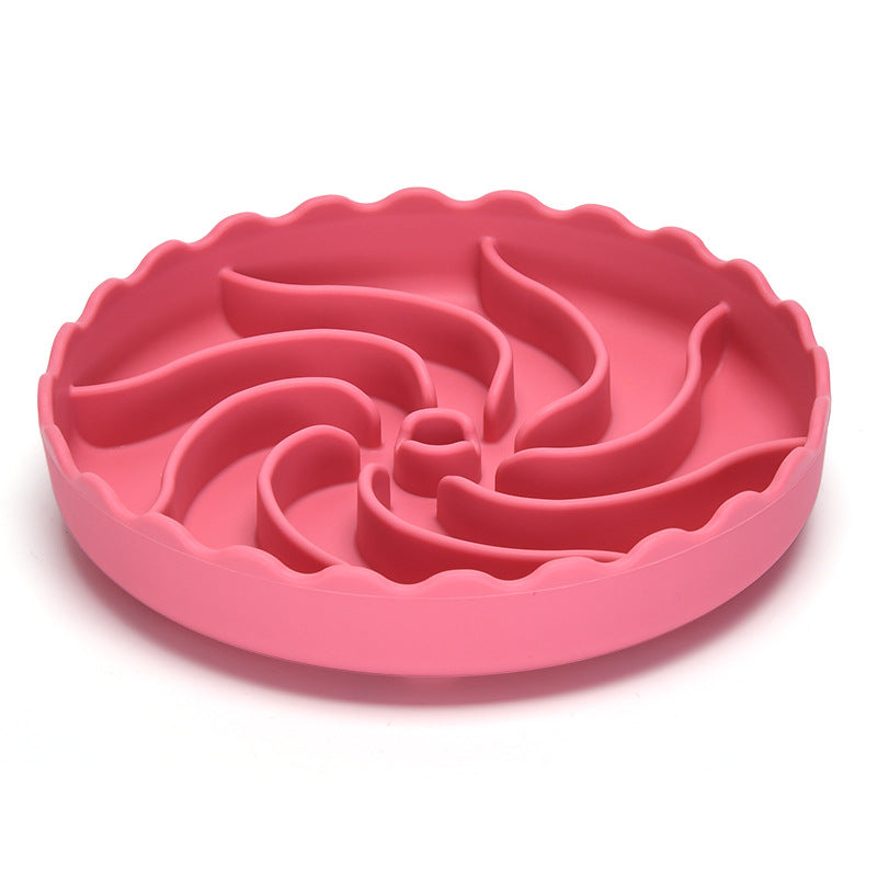 KFX-9748797 Non-Slip Slow Food Bowl for Dogs - Food Grade Silicone with Suction Cup, 20cm