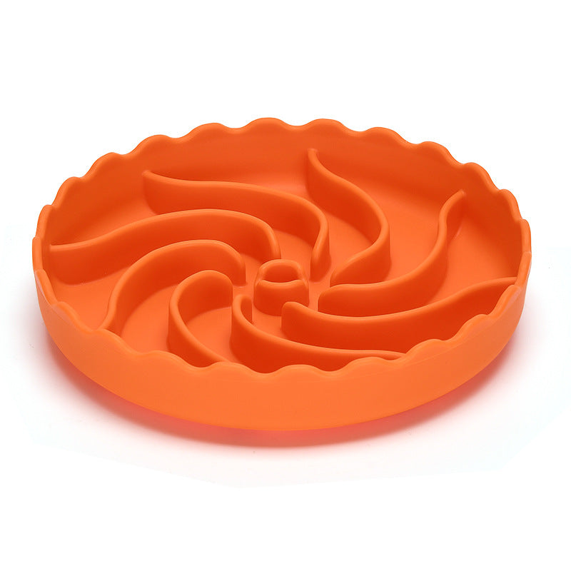 KFX-9748797 Non-Slip Slow Food Bowl for Dogs - Food Grade Silicone with Suction Cup, 20cm