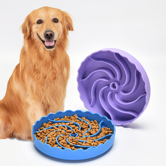 KFX-9748797 Non-Slip Slow Food Bowl for Dogs - Food Grade Silicone with Suction Cup, 20cm