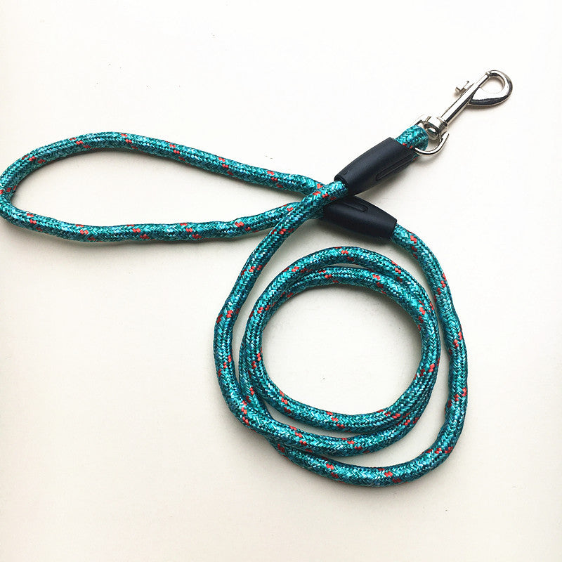 KFX-9754173 Small Dog Traction Belt - 0.8 cm x 120 cm Durable Polyester Chain for Pet Walking
