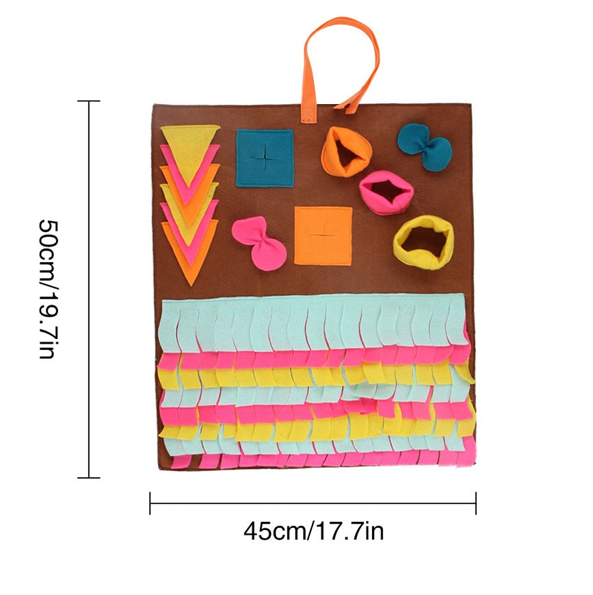 KFX-9756221 Pet Training Sniffing Blanket with Detachable Design and Colorful Accessories for All Dogs
