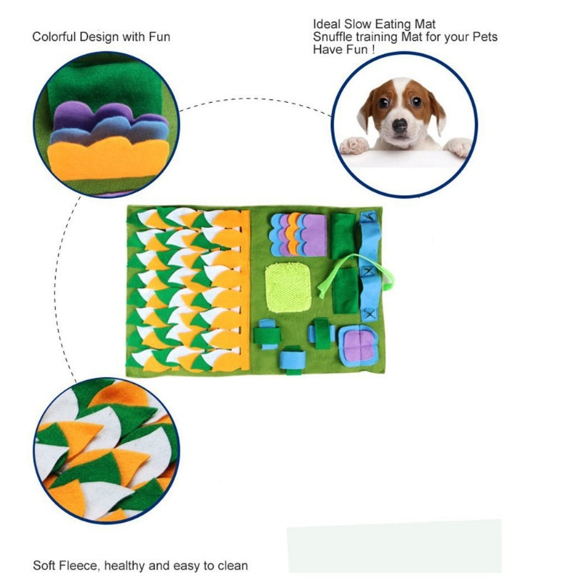 KFX-9756221 Pet Training Sniffing Blanket with Detachable Design and Colorful Accessories for All Dogs