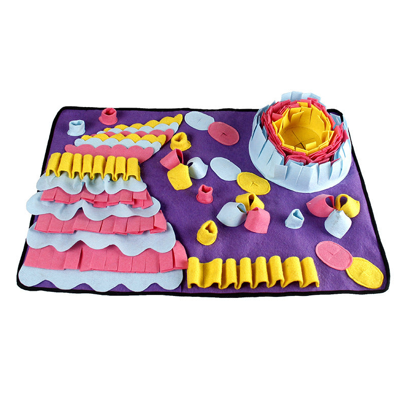KFX-9756221 Pet Training Sniffing Blanket with Detachable Design and Colorful Accessories for All Dogs