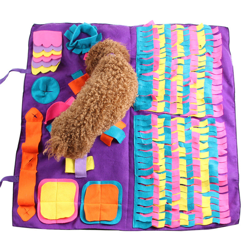 KFX-9756221 Pet Training Sniffing Blanket with Detachable Design and Colorful Accessories for All Dogs