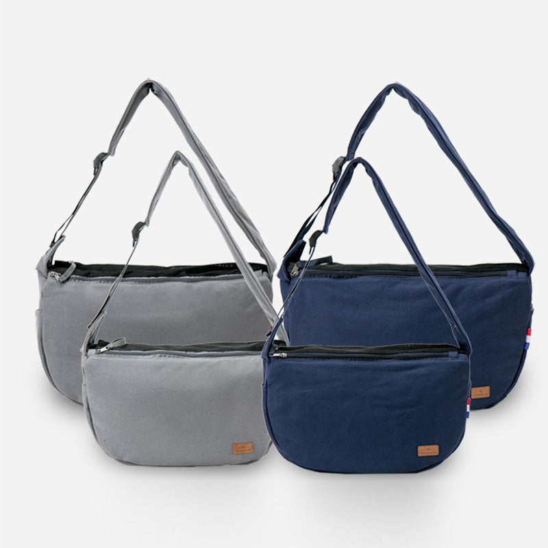 KFX-9756605 Pet Travel Shoulder Bag - Medium to Soft Oxford Material, Capacity Under 20L, Plain Design