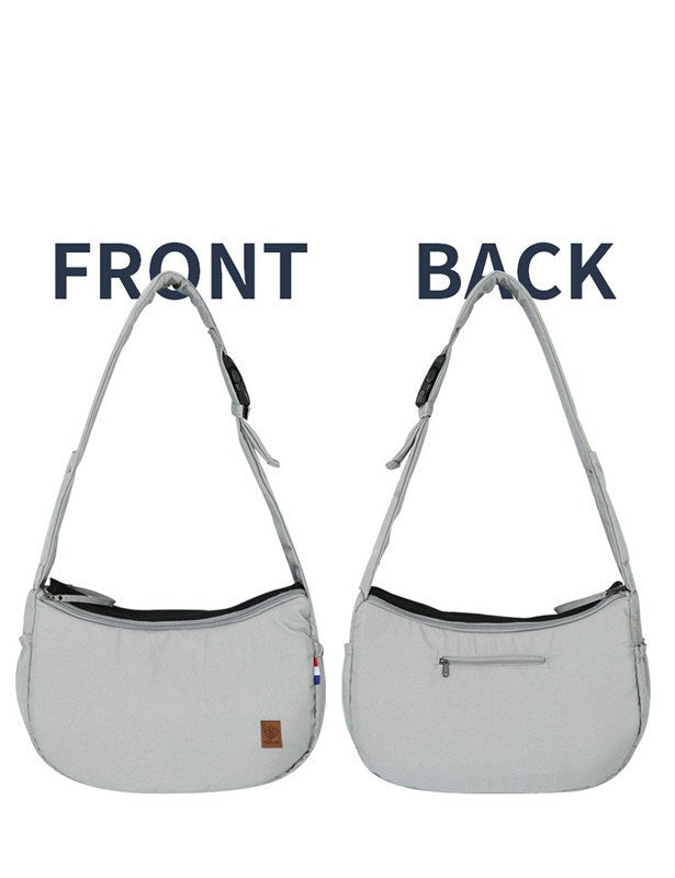 KFX-9756605 Pet Travel Shoulder Bag - Medium to Soft Oxford Material, Capacity Under 20L, Plain Design