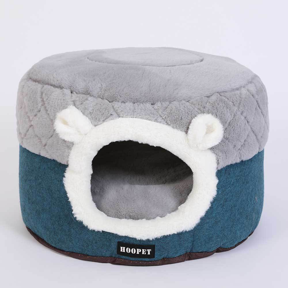 KFX-9758397 Warm Dual-Purpose Quilted Cat Nest for All Seasons