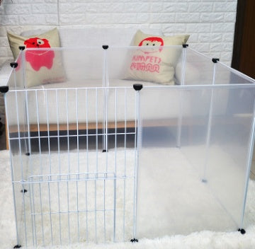KFX-9761725 Transparent Pet Safety Fence for Indoor and Outdoor Use
