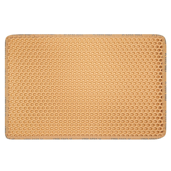 KFX-9761981 Double Layer Rice Shaped Cat Litter Mat for Easy Cleaning and Litter Trapping