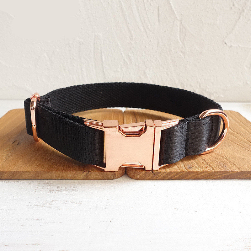 KFX-9762109 Black Knight Polyester Dog Collar with Metal Buckle in Multiple Sizes