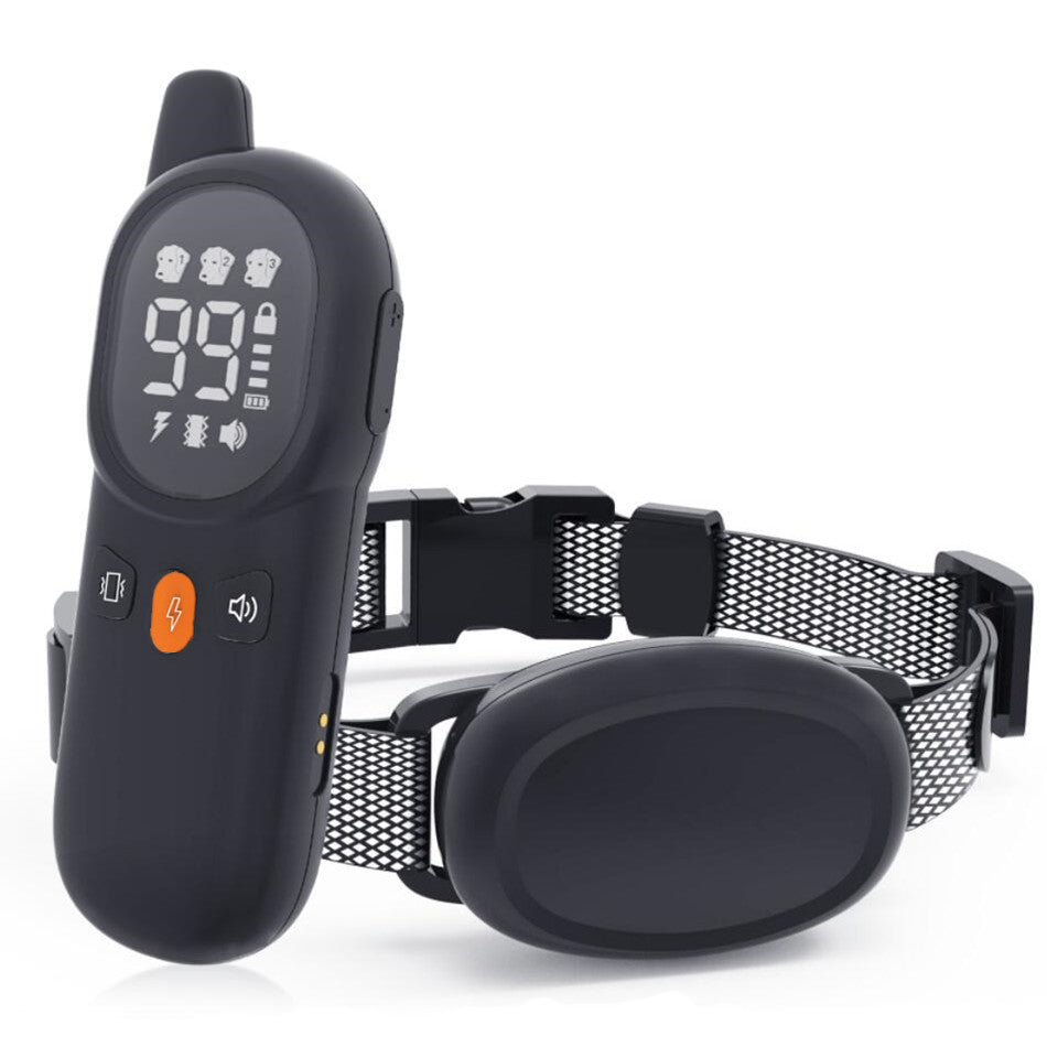 KFX-9763389 Wireless Shock Dog Collar with Vibration and Static Shock, USB Rechargeable – Suitable for Small to Large Dogs