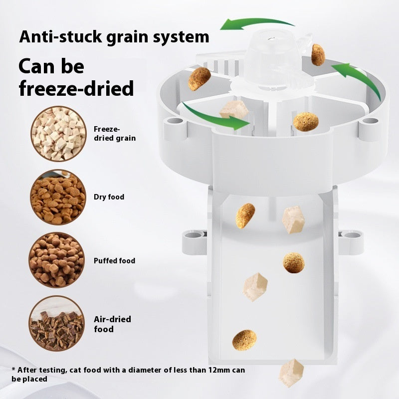 KFX-9763901 Smart WIFI Automatic Pet Feeder for Cats and Dogs with Voice Playback and Stainless Steel Bowl