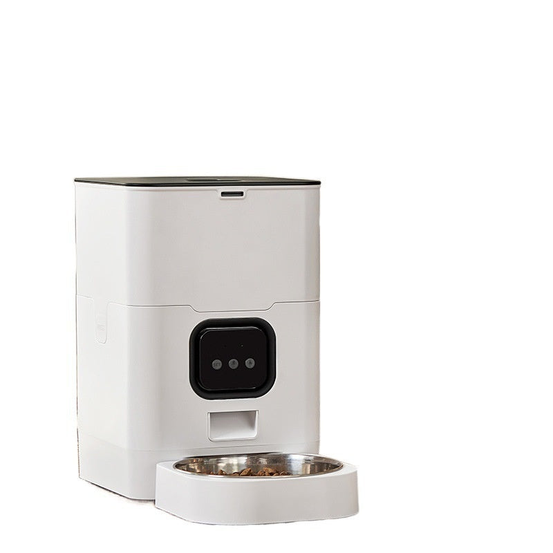 KFX-9763901 Smart WIFI Automatic Pet Feeder for Cats and Dogs with Voice Playback and Stainless Steel Bowl