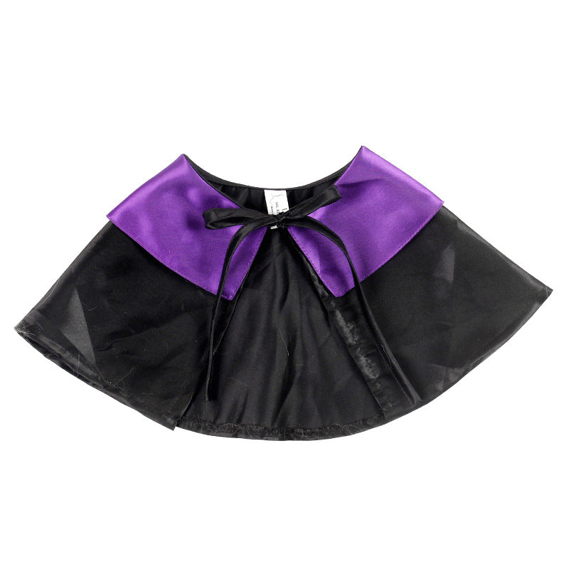KFX-9764925 Magic Wizard Hat and Cloak Set for Pets – Adjustable Black Autumn Cashmere for Cats and Dogs