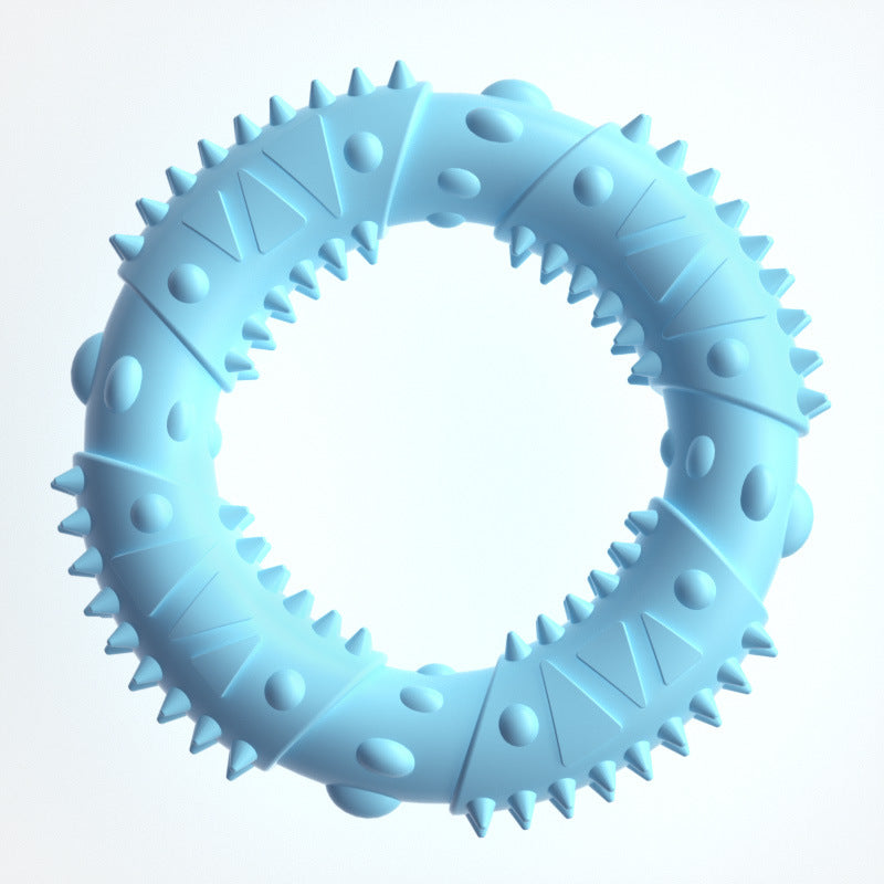 KFX-9768509 Medium Bite-Resistant Hedgehog Toy for Dogs in Gentle Blue, Cherry Blossom Pink, and Avocado Green