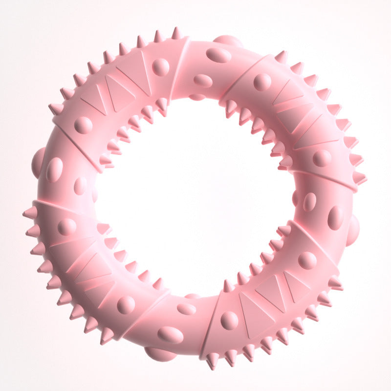 KFX-9768509 Medium Bite-Resistant Hedgehog Toy for Dogs in Gentle Blue, Cherry Blossom Pink, and Avocado Green