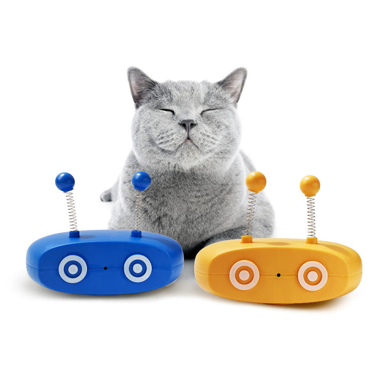KFX-9770685 Rechargeable Smart Cat Toy with Laser and Feathers for Playful Entertainment