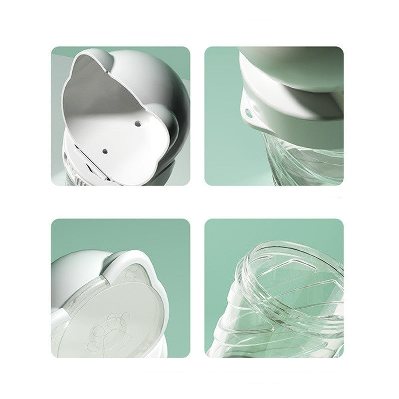 KFX-9771709 Multi-Functional Pet Water Cup with Built-In Waste Disposal, Various Colors Available