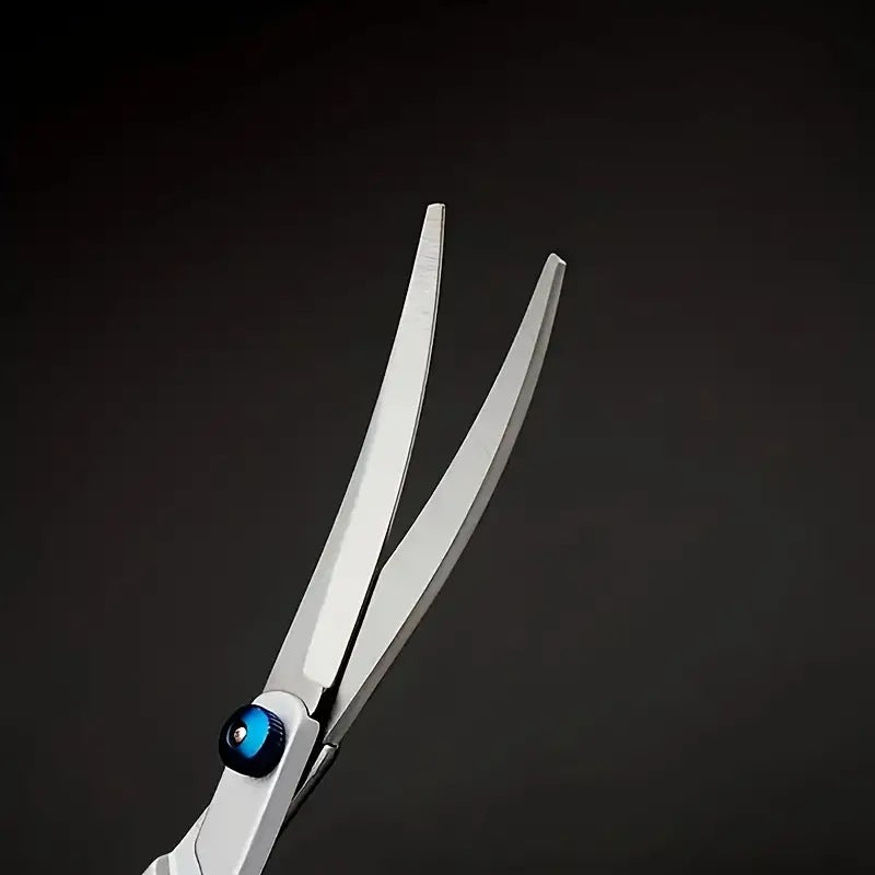 KFX-9777213 Portable Pet Scissors Set for Dog Grooming, Metal Split Hat Scissors