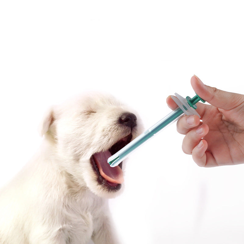 KFX-9778877 Cat and Dog Pill Dispenser with Soft Tip Syringe for Easy Medication Administration to Small Pets