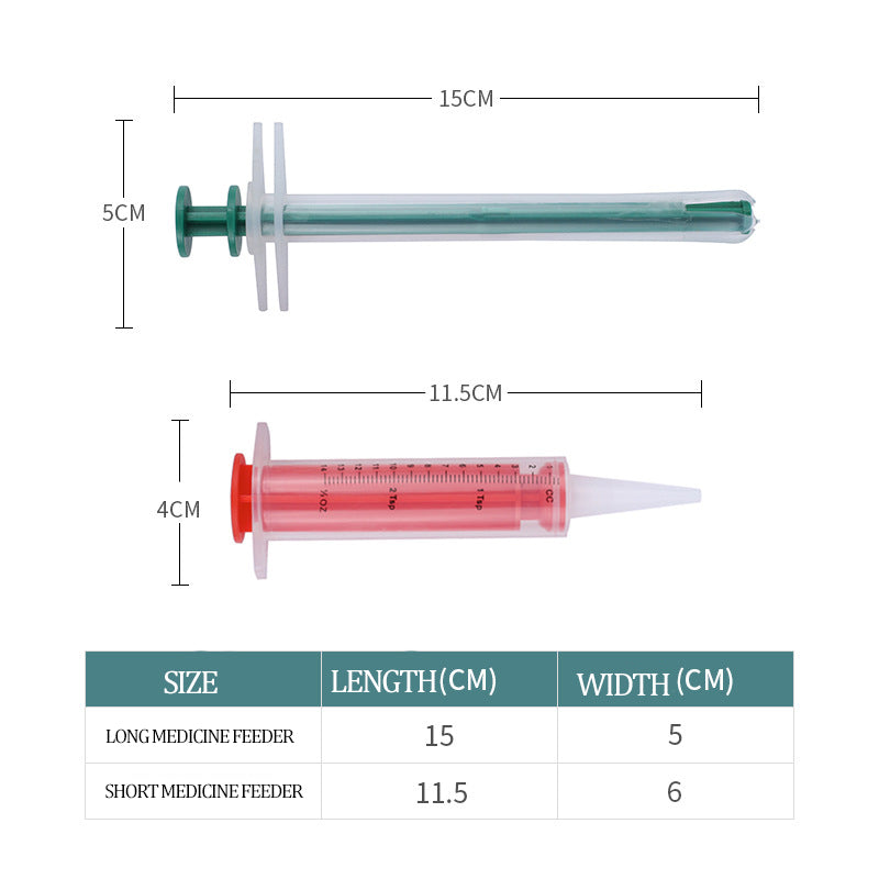 KFX-9778877 Cat and Dog Pill Dispenser with Soft Tip Syringe for Easy Medication Administration to Small Pets