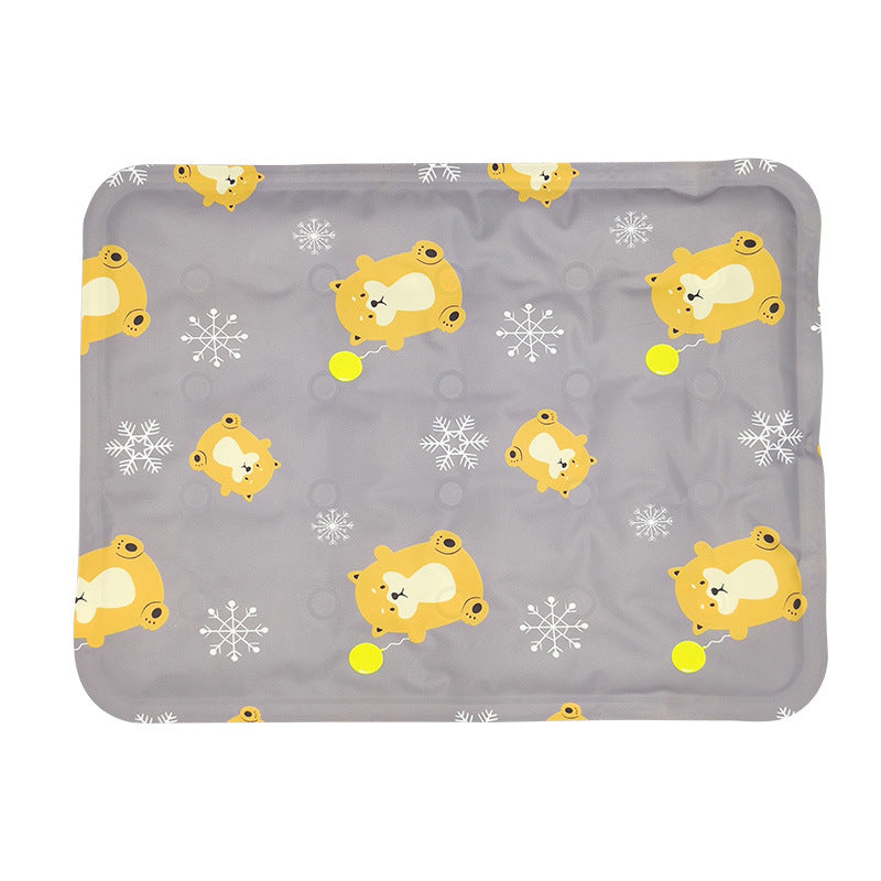 KFX-9783229 Cooling Pet Mat for Cats and Small Dogs - PVC Polyester Cloth with Soft Ice Gel Filling, 30x40cm