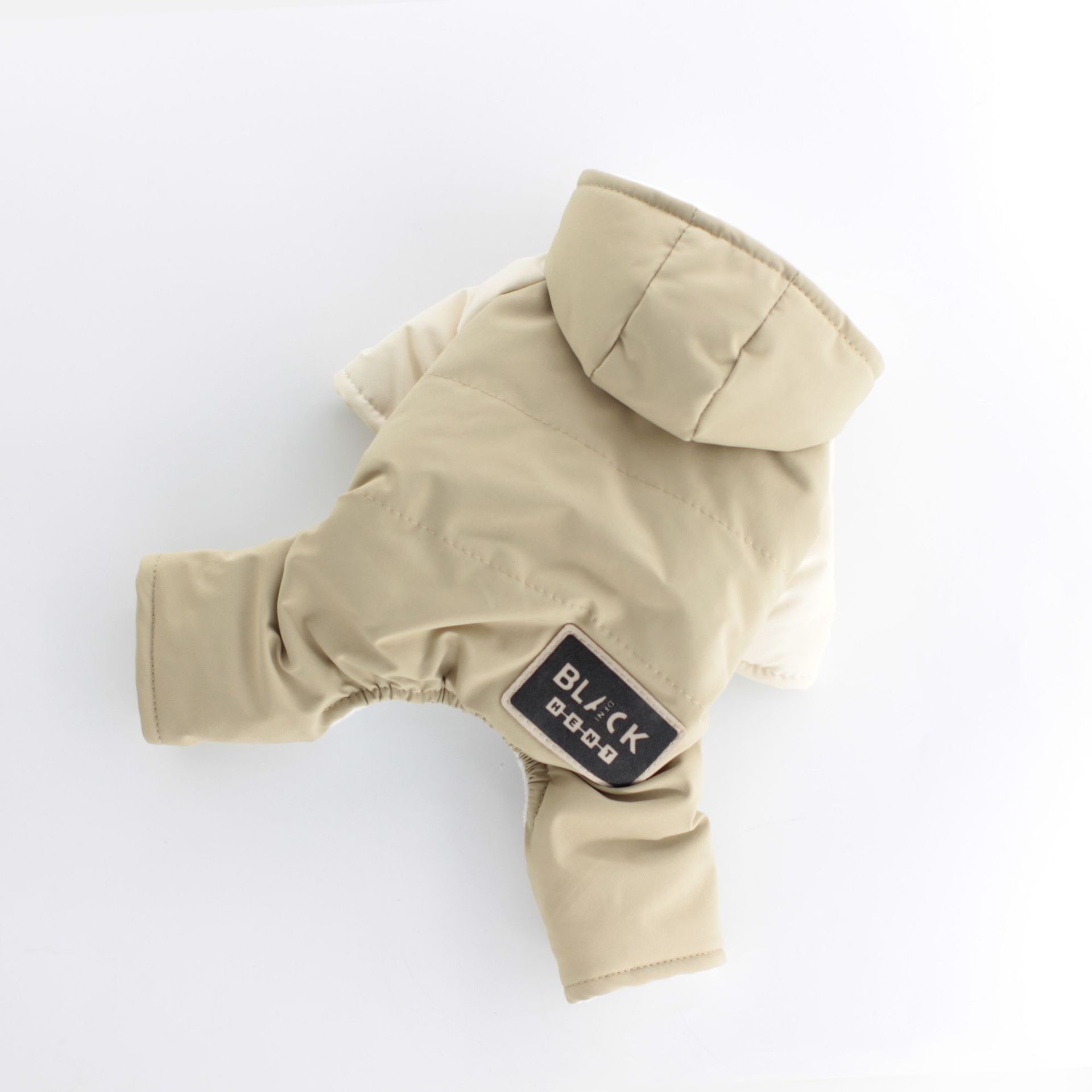 KFX-9785533 Hooded Four-Legged Pet Clothing in Dark Green and Khaki - Sizes XS to XL