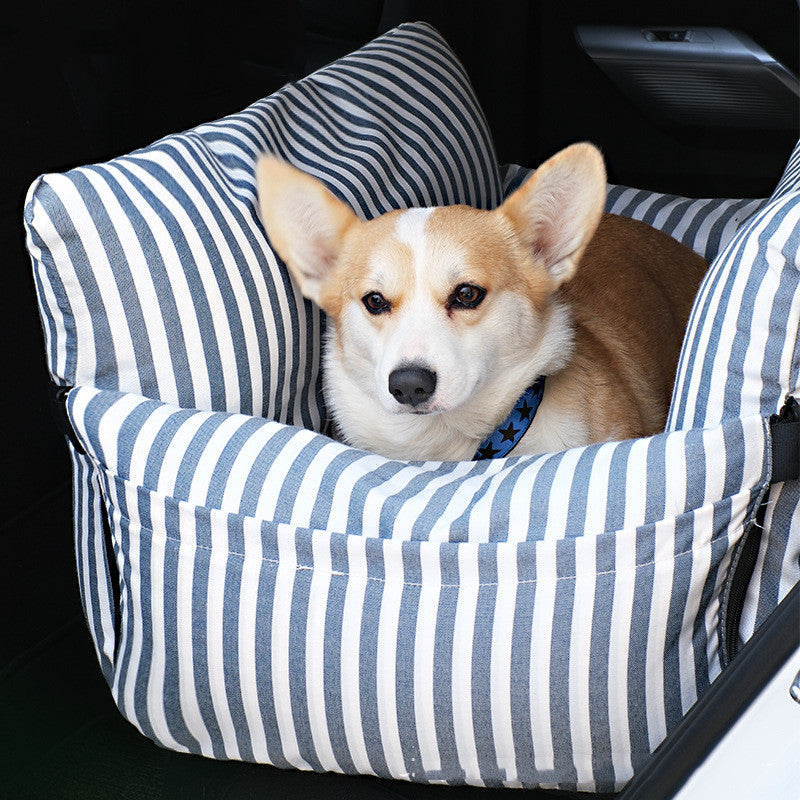 KFX-9791165 Cozy Dog Car Nest Seat Cushion - Removable, Washable Pet Car Accessory