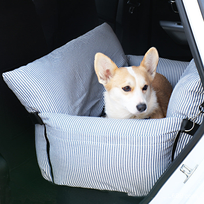 KFX-9791165 Cozy Dog Car Nest Seat Cushion - Removable, Washable Pet Car Accessory