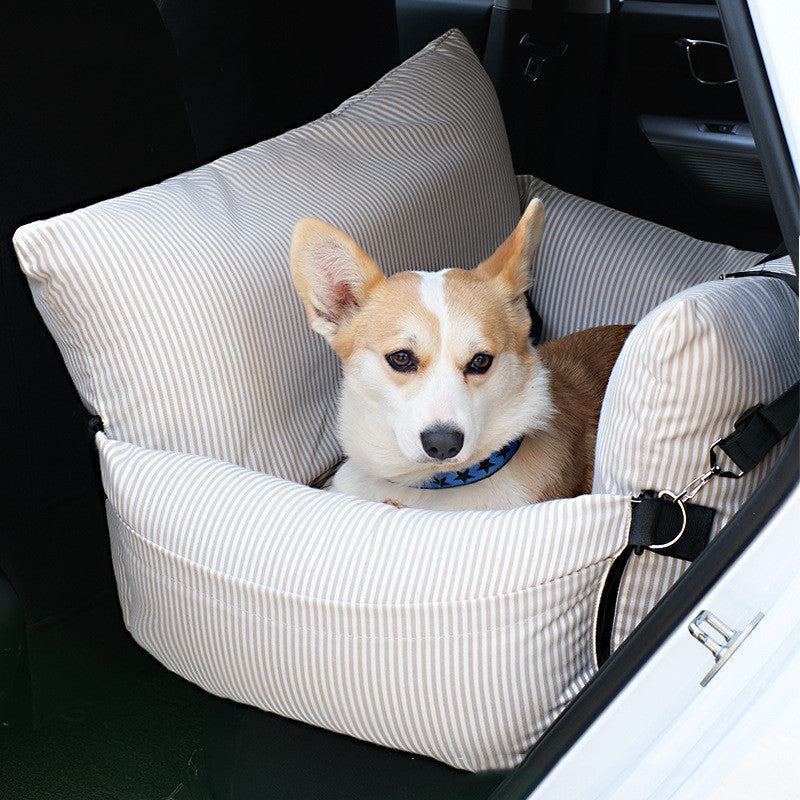 KFX-9791165 Cozy Dog Car Nest Seat Cushion - Removable, Washable Pet Car Accessory