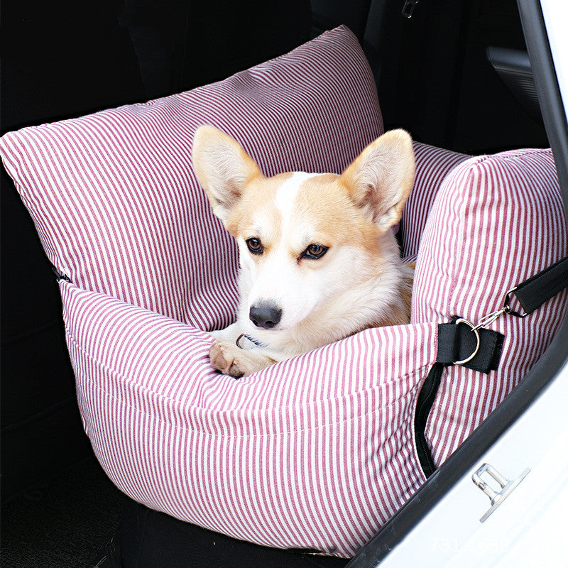 KFX-9791165 Cozy Dog Car Nest Seat Cushion - Removable, Washable Pet Car Accessory