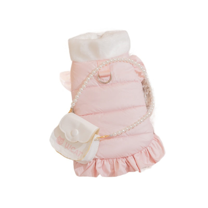 KFX-9791677 Stylish Autumn and Winter Pet Apparel for Small Dogs and Cats - Cozy Layered Designs