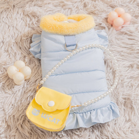 KFX-9791677 Stylish Autumn and Winter Pet Apparel for Small Dogs and Cats - Cozy Layered Designs