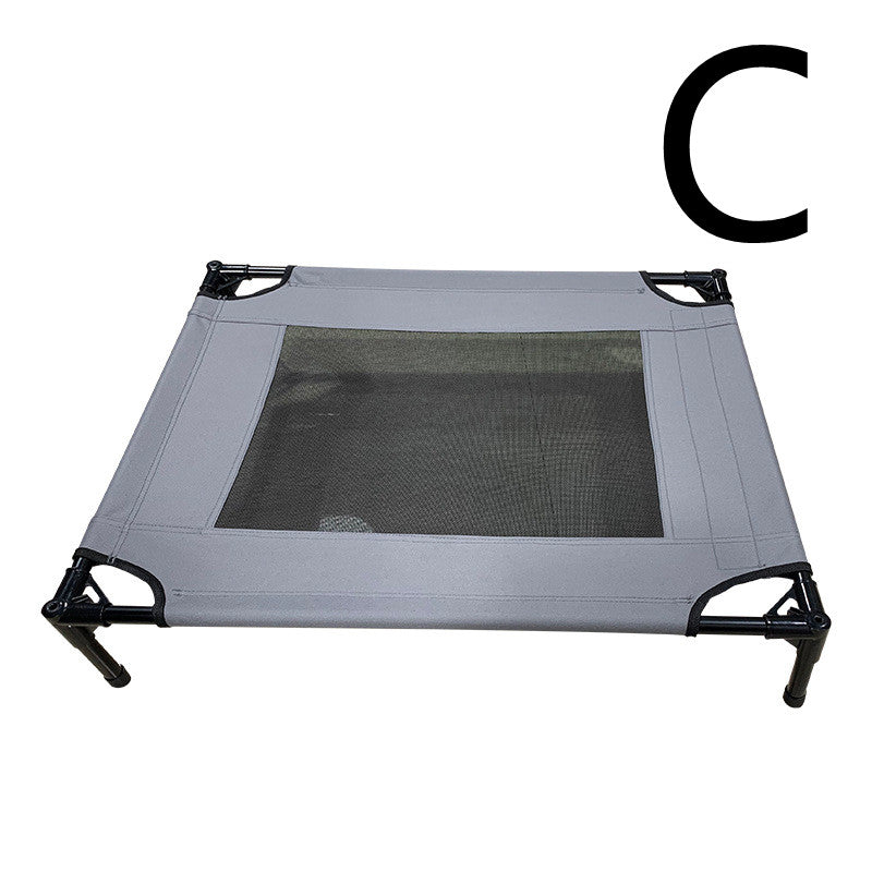 KFX-9791933 Pet Outdoor Supplies Covered Loft Bed with Sunshade Tent – Available in Cross, Parallel, and No Tent Styles