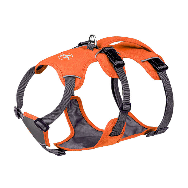 KFX-9792189 Adjustable Nylon Pet Harness with Reflective Round Rope for Dogs