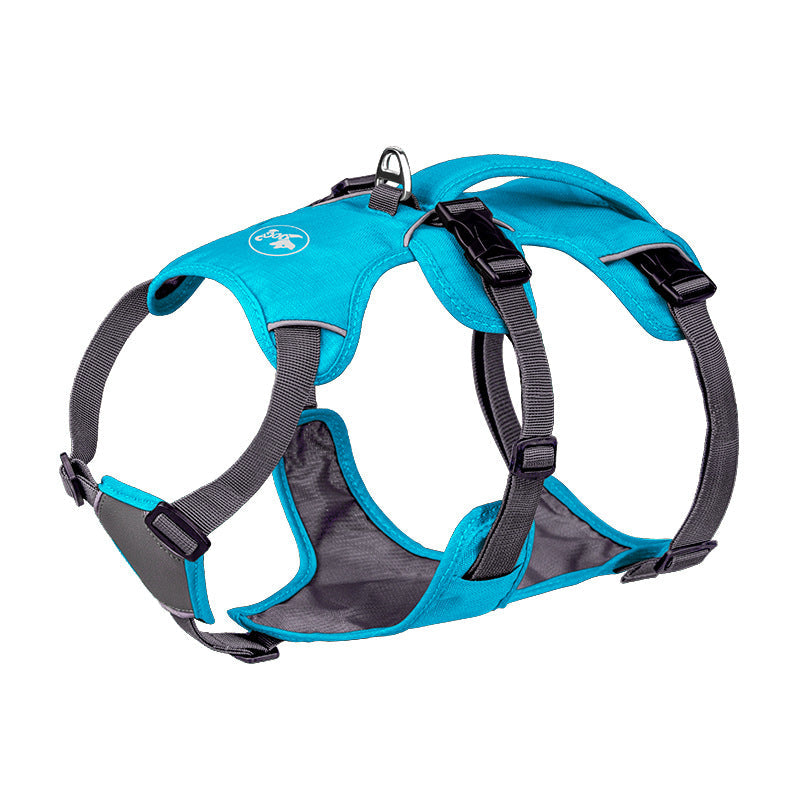 KFX-9792189 Adjustable Nylon Pet Harness with Reflective Round Rope for Dogs