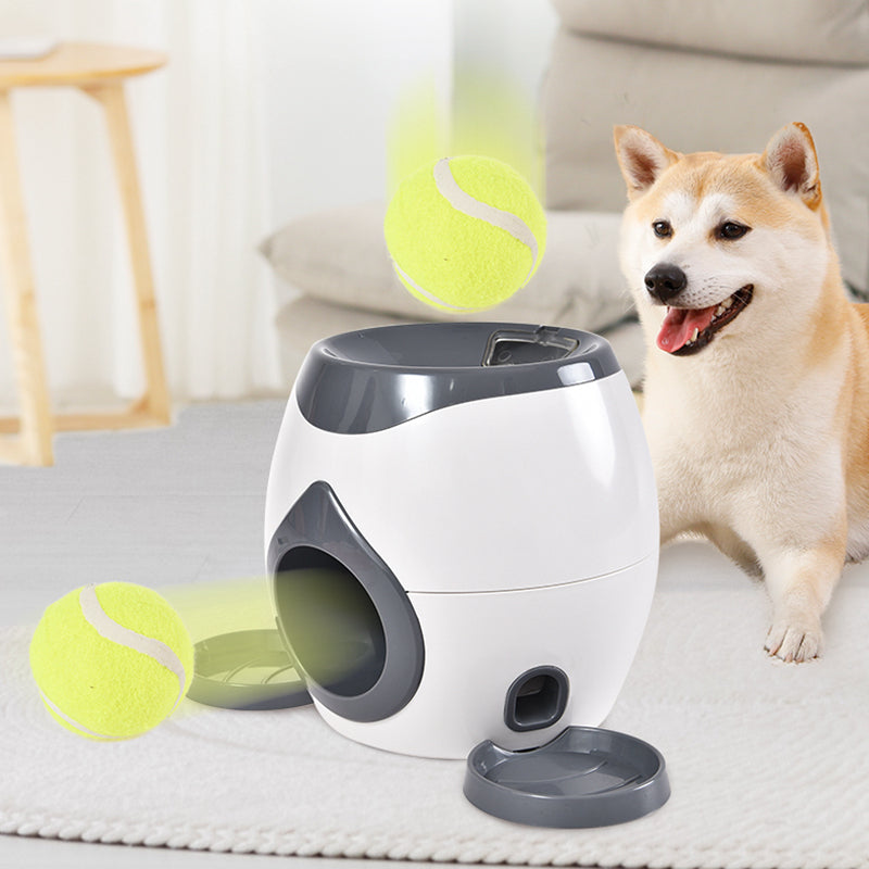 KFX-9796669 Pet Feeder Tennis Toy for Dogs - ABS Material, Snack Dispensing Design