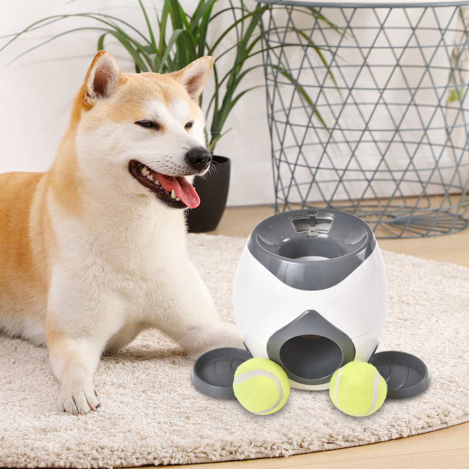KFX-9796669 Pet Feeder Tennis Toy for Dogs - ABS Material, Snack Dispensing Design