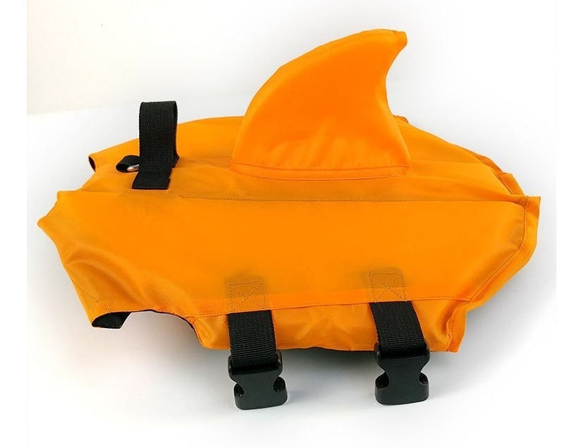 KFX-9797053 Pet Dog Life Jacket Swimsuit in Orange for Safety and Buoyancy