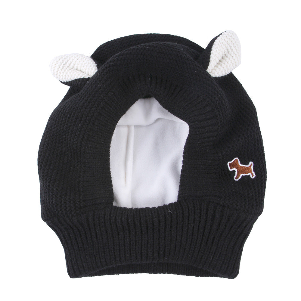 KFX-9797693 Knitted Warm and Windproof Hat for Large Dogs - Available in Various Colors
