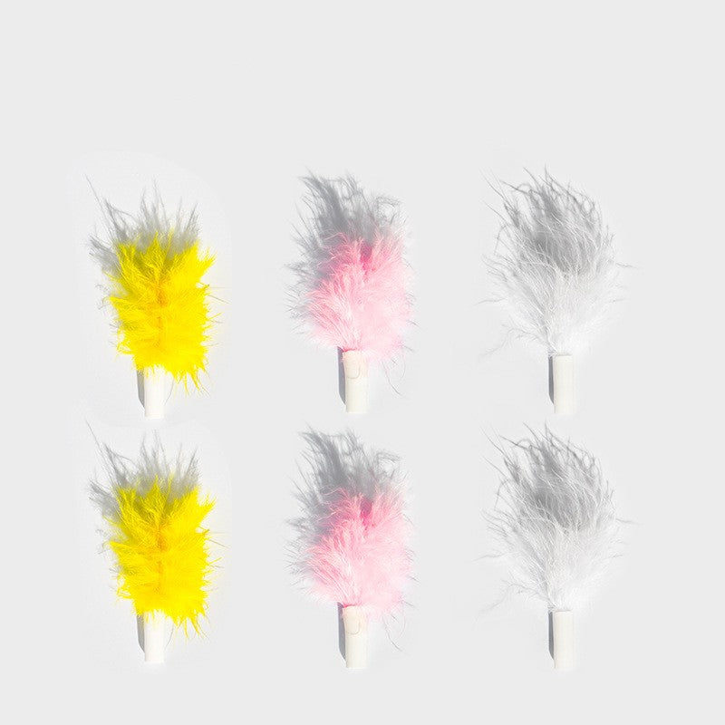 KFX-9799485 Rechargeable Automatic Cat Feather Toy with Vibration Induction and Random Play Features