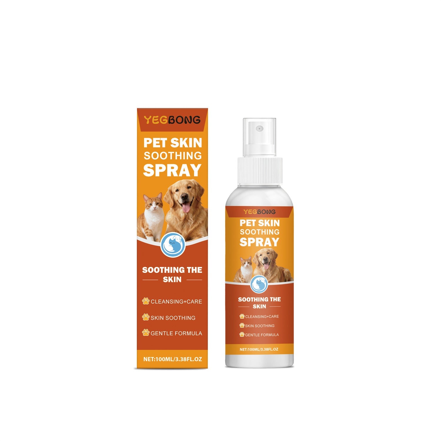 KFX-9800509 Pet Skin Soothing Spray with Glycerin and Hyaluronic Acid for Hydration and Comfort
