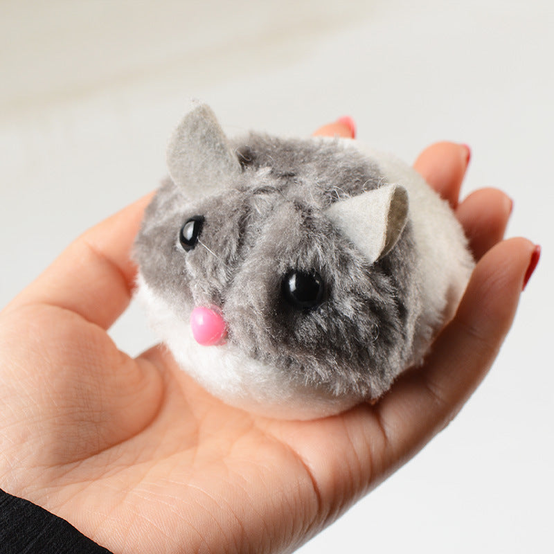 KFX-9803453 Plush Simulation Mechanical Mouse Toy for Interactive Play - Gray & Brown Options Available