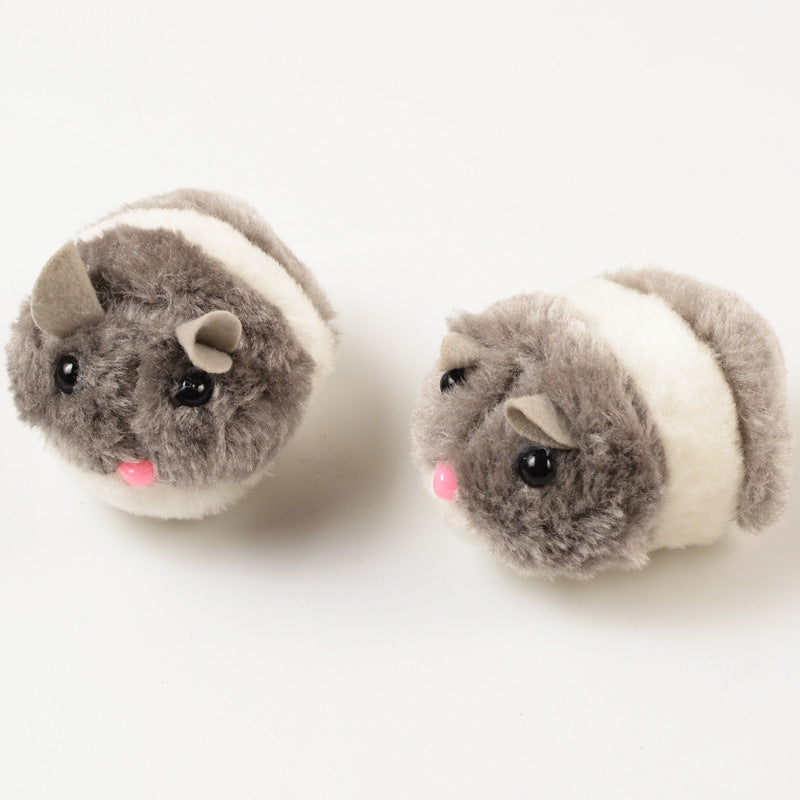 KFX-9803453 Plush Simulation Mechanical Mouse Toy for Interactive Play - Gray & Brown Options Available